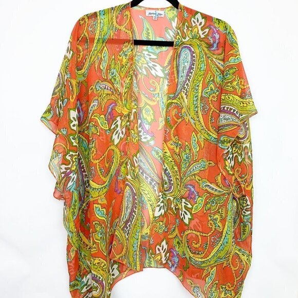 Madison & Main Short Sleeve Floral Kimono - Picture 1 of 4
